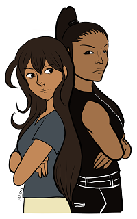 Akane And Emiko By Mel Cabral